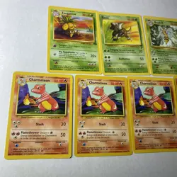 Pokemon Tcg Base Set Jungle And Base Set 2.. 5 Fire Type 4 Leaf Type - Image 3