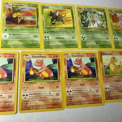 Pokemon Tcg Base Set Jungle And Base Set 2.. 5 Fire Type 4 Leaf Type - Image 4