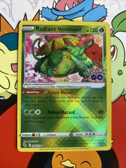 Radiant Venusaur 004/078 Pokemon Pokemon GO Holo Radiant Rare NM - Image 1