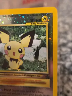 PICHU BLACK STAR Best Promo 35 NEW Reverse Holo Foil Pokemon TCG League Unplayed - Image 3