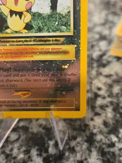PICHU BLACK STAR Best Promo 35 NEW Reverse Holo Foil Pokemon TCG League Unplayed - Image 4