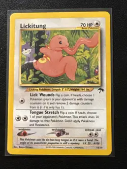 Lickitung Southern Islands Pokemon TCG 16/18 LP/NM Raw Ungraded - Image 1