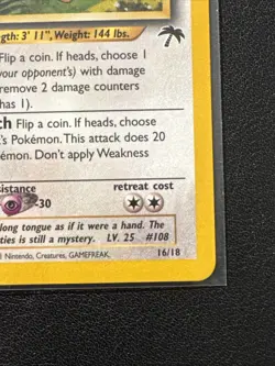Lickitung Southern Islands Pokemon TCG 16/18 LP/NM Raw Ungraded - Image 5