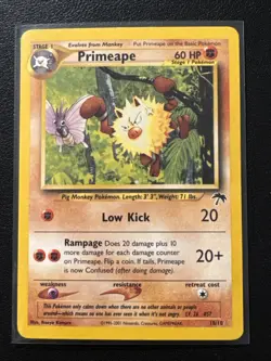 Primeape Southern Islands Pokemon TCG 18/18 LP Raw Ungraded - Image 1