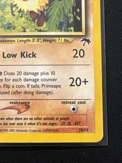 Primeape Southern Islands Pokemon TCG 18/18 LP Raw Ungraded - Image 5