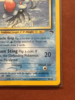 Tentacruel Southern Islands 10/18 Pokemon TCG LP Raw Ungraded - Image 5