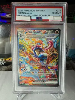 2024 Pokemon Scarlet & Violet Twilight Masquerade: #214 Greninja ex - PSA 10 - Image 1