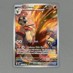 Pokemon TCG Pokemon Blaziken Illustration rare #192 NM Pack Fresh - Image 2