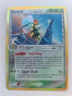Pokemon TCG Beedrill 1/113 Delta Species Reverse Holo 2005 Rare - Image 1