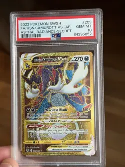 Pokemon Hisuian Samurott VSTAR 209/189 Secret Rare Gold PSA 10 GEM MINT - Image 1