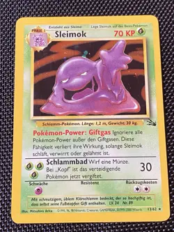 Pokemon Sleimok Holo Rare (MUK) GERMAN- 13/62- Fossil - Image 1