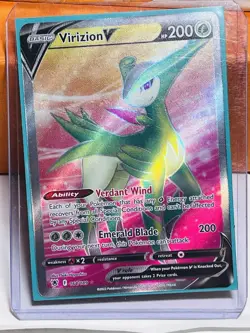 Pokemon Astral Radiance Virizion V Full Art Ultra Rare Holo 164/189 NM - Image 3