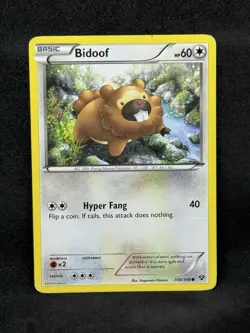 Bidoof 106/146 XY Base Set Regular Pokemon TCG 2014 HP - Image 1