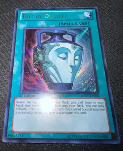 Yugioh Pot of Duality 1st Edition Secret Rare DREV-EN062 VLP/NM (A) - Image 5