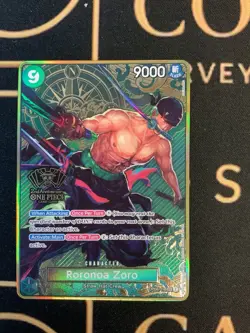 Roronoa Zoro OP06-118 SEC GOLD FOIL 2nd Anniversary Promo One Piece CCG ENGLISH - Image 1