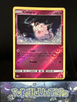 Pokemon Card Clefairy 38/68 Hidden Fates Reverse Holo Near Mint - Image 1