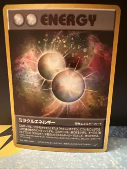 Miracle Energy Holo Neo Destiny Old Back Vintage Pokemon TCG Card Pocket Monster - Image 1