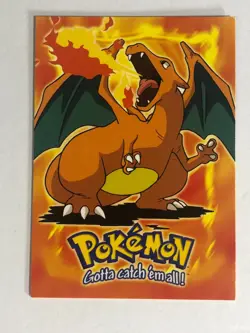 Pokemon Card Blue Topps Label TV Animation #6 Charizard E6 of 12 Light Played/NM - Image 1