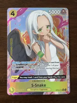 S-Snake (Alt Art) OP13-114 R Carrying on His Will - ONE PIECE Card Game ENGLISH - Image 1