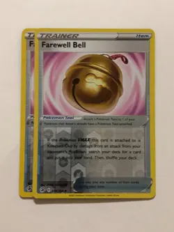 Pokemon Card Fusion Strike 2x Playset Reverse Holo Farewell Bell 234/264 NM - Image 1