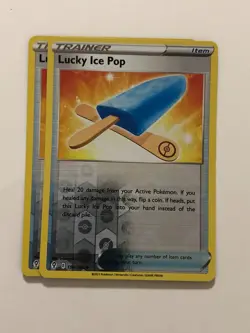 Pokemon Card Evolving Skies 2x Playset Reverse Holo Lucky Ice Pop 150/203 NM - Image 1