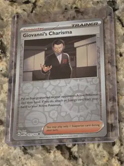 POKEMON 2023 GIOVANNI’S CHARISMA CARD 161/165 - Image 1