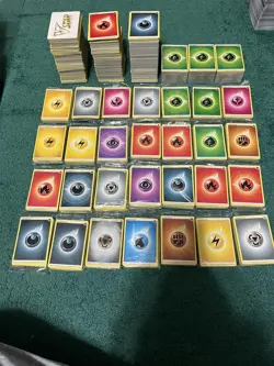 About 3000 Pokemon Yellow Basic Energy Cards Bulk Lot - Some Sealed and Some Not - Image 1