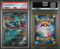 TERASTAL FESTIVAL ROARING MOON ex RR Foil Card 101/187 sv8a PSA 10 (POP-5) - Image 3