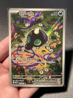 Pokemon Shroodle 149/132 Me01: Mega Evolution Holo Illustration Rare 2025 Card - Image 1
