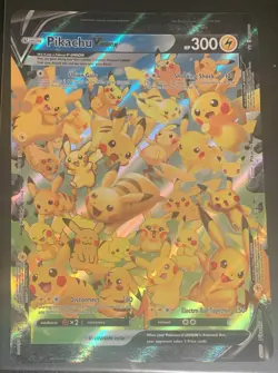 JUMBO Pikachu V Union Card SWSH141 Oversized Promo Pokemon Celebrations 25th NM - Image 1