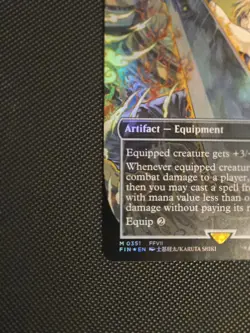 Buster Sword (Borderless) Magic the Gathering Final Fantasy Foil NM+ - Image 5