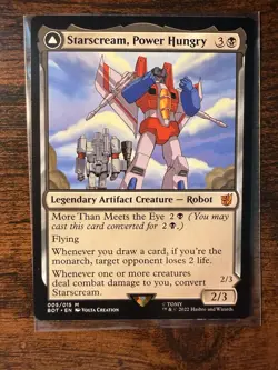 MTG - Universes Beyond - Starscream, Power Hungry - Mythic - 005 - NM-Mint! - Image 1