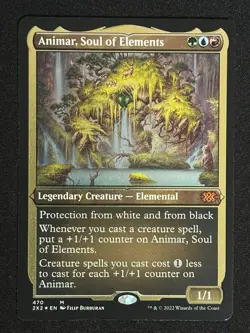 1x MTG Animar, Soul of Elements (Foil Etched) - Double Masters 2022 (2X2) #470 - Image 1