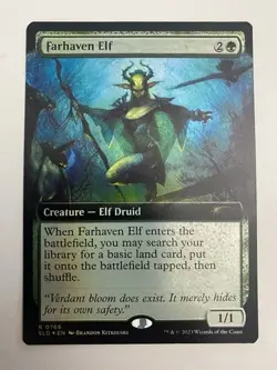 Farhaven Elf 0766 Extended Art Foil Rare Secret Lair MTG Near Mint - Image 1