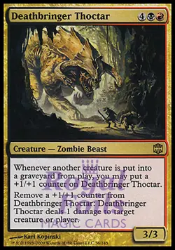 Deathbringer Thoctar 1x FOIL ARB MTG Alara Reborn Rare MINT black red - Image 1