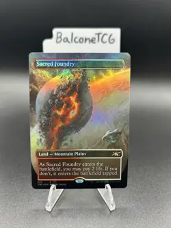 Magic The Gathering Sacred Foundry (Borderless) Unfinity Foil - Image 2