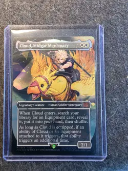 Cloud, Midgar Mercenary (Borderless)Chocobo Track Foil Final Fantasy M0564 - Image 1
