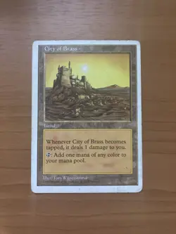 City of Brass MTG Core Set 5th Edition Regular - Extremely Played - Image 1