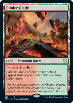 1 x Cinder Glade - Commander: Adventures in the Forgotten Realms - NM-Mint - MTG - Image 1