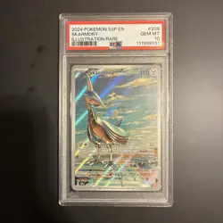 2024 POKEMON SSP EN-SURGING SPARKS ILLUSTRATION RARE #209 SKARMORY PSA 10 - Image 1