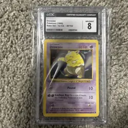Drowzee Pokemon TCG 1999 Base Set 1st Edition CGC 8 #49/102 - Image 1