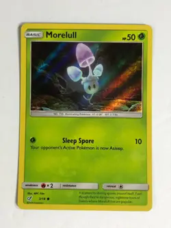 Pokemon TCG Detective Pikachu Holographic Morelull 3/18 Near Mint - Image 1