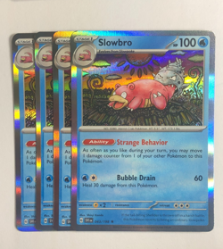 Pokemon TCG Scarlet & Violet 4x Playset Holographic Slowbro 043/198 Near Mint - Image 1