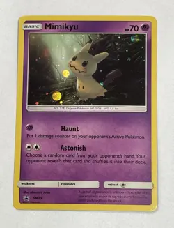 Pokemon TCG Mimikyu SM29 | Black Star Promo | Holo Rare | Lightly Played - Image 1