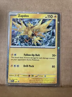 Zapdos Cosmos Holo Rare SVP Promo 157 Pokemon Scarlet & Violet - Surging Sparks - Image 1