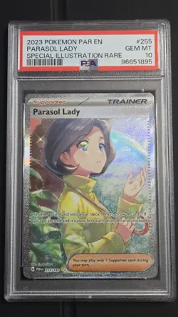 Pokemon - Parasol Lady SIR 255 **GEM MINT PSA 10** Paradox Rift - Image 1
