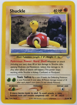 POKEMON SHUCKLE 51/64 NEO REVELATION COMMON NEAR MINT - Image 1