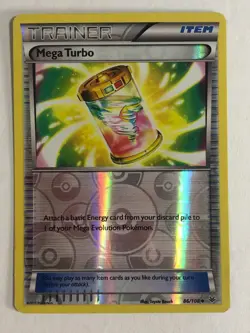 Pokemon TCG Roaring Skies Reverse Holographic Mega Turbo 86/108 Mod PLY - Image 1