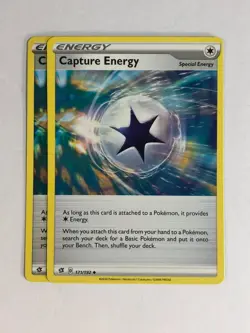 Pokemon TCG Rebel Clash 2x Playset Capture Energy 171/192 Near Mint - Image 1