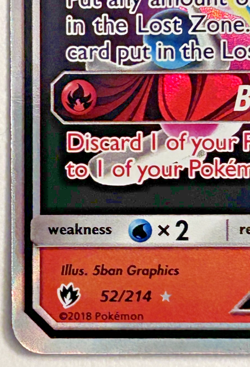 Pokemon TCG Blacephalon GX Ultra Rare SM - Lost Thunder 52/214 - LP/NM - Image 4